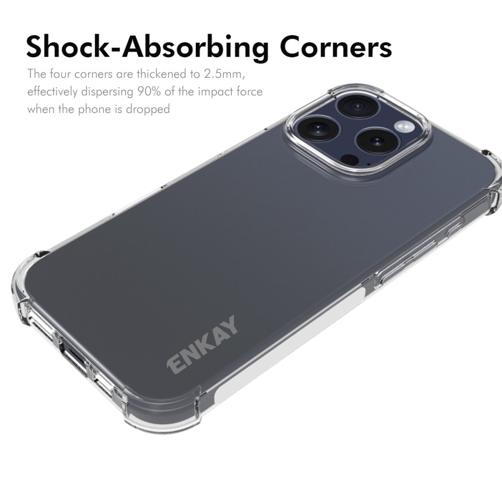 ENKAY ENKAY iPhone 16 Pro Skal Shockproof Transparent