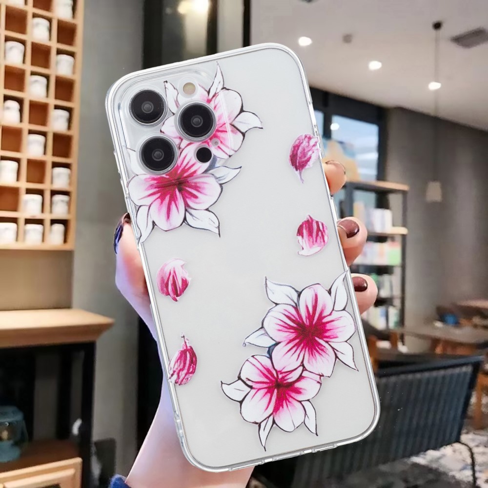  iPhone 16 Pro Skal TPU Blommor