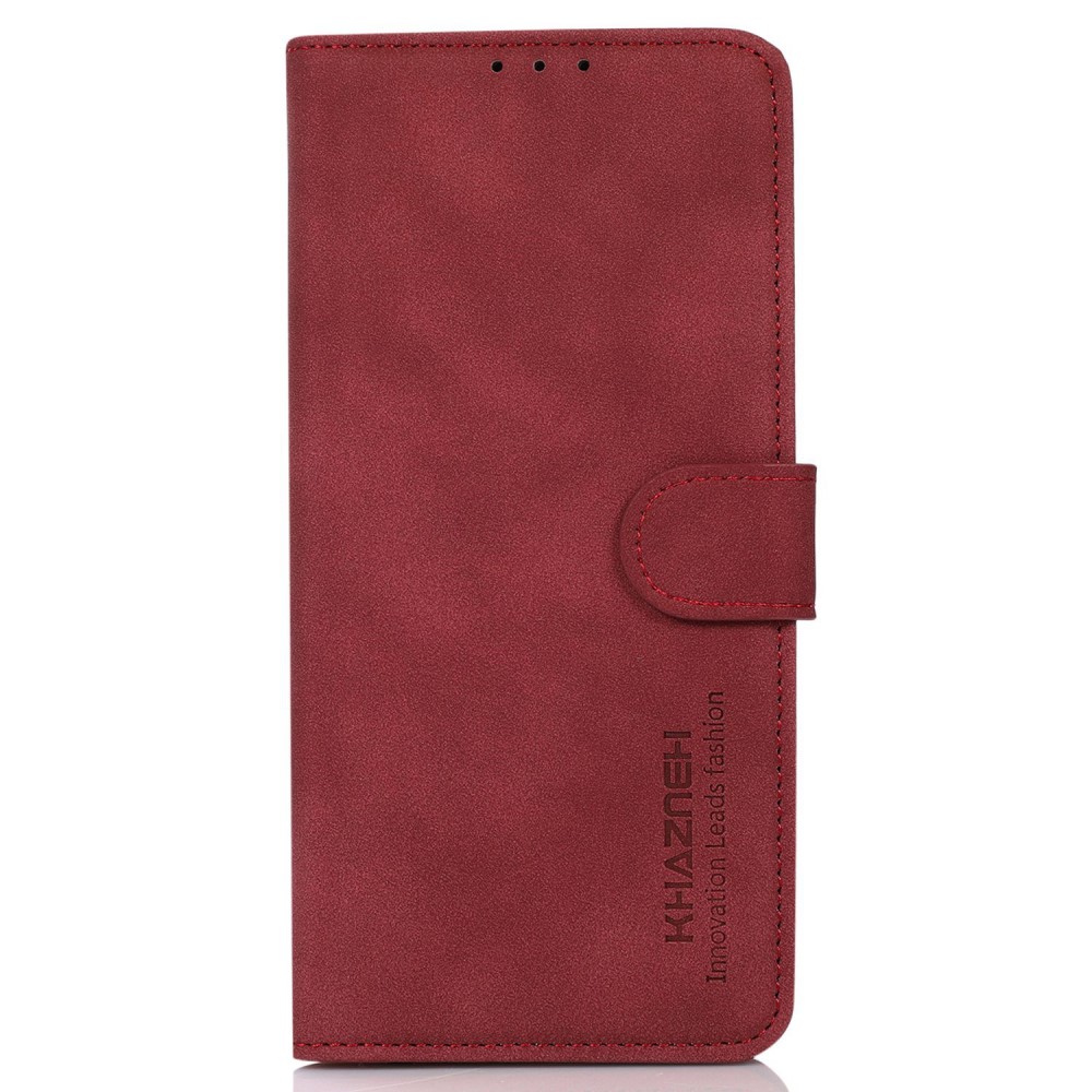 KHAZNEH KHAZNEH iPhone 16 Pro Fodral Matt Läder Röd
