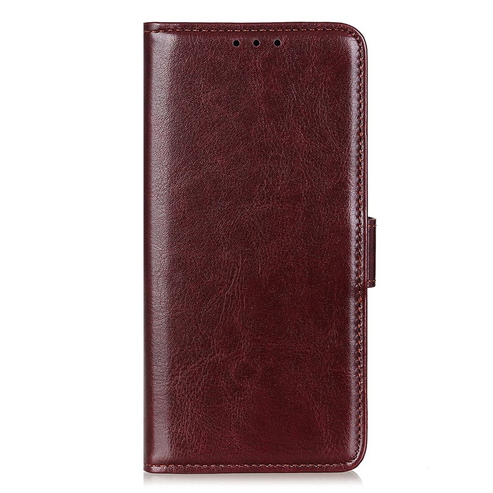  iPhone 16 Pro Fodral Läder Crazy Horse Brun