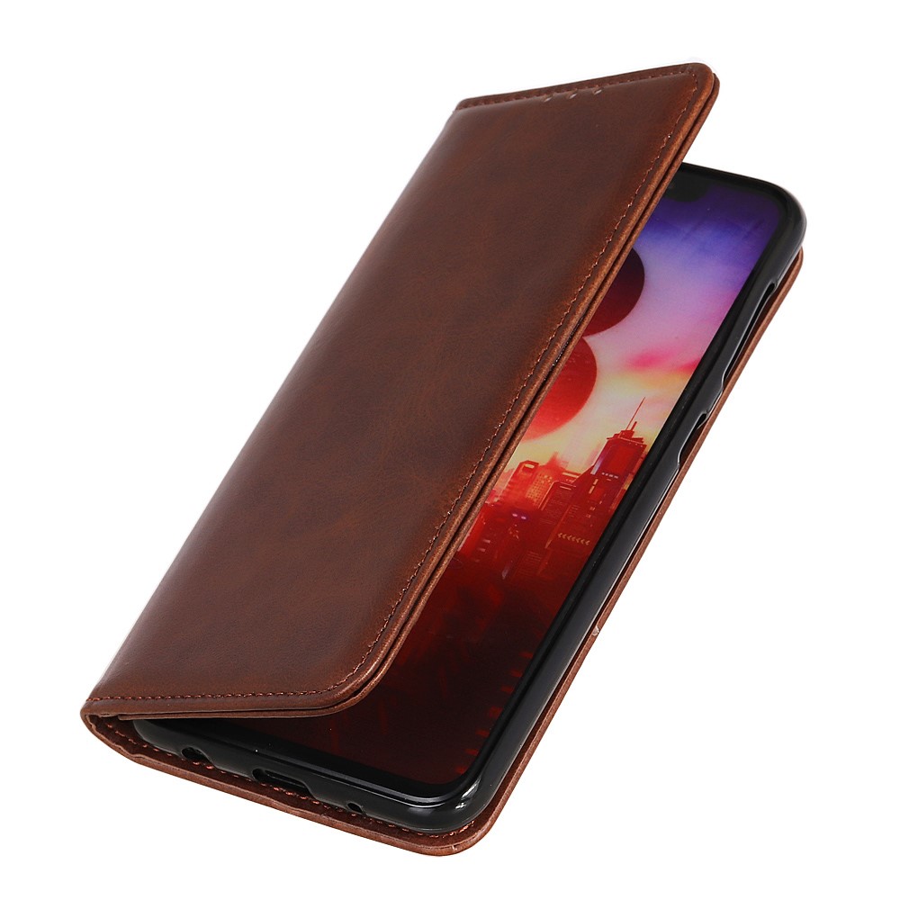  iPhone 16 Pro Fodral Flip Läder Brun