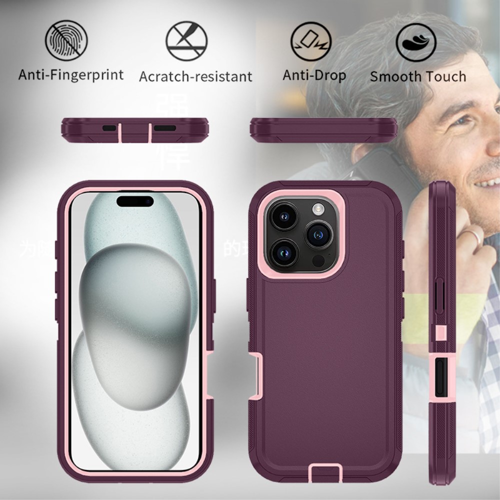  iPhone 16 Pro Skal Xtreme Shockproof Hybrid Svart