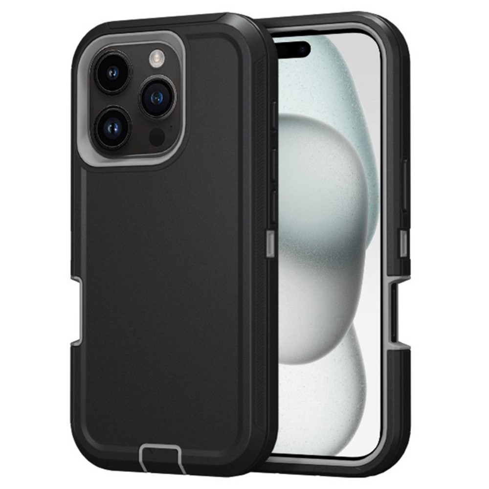  iPhone 16 Pro Skal Xtreme Shockproof Hybrid Svart/Grå