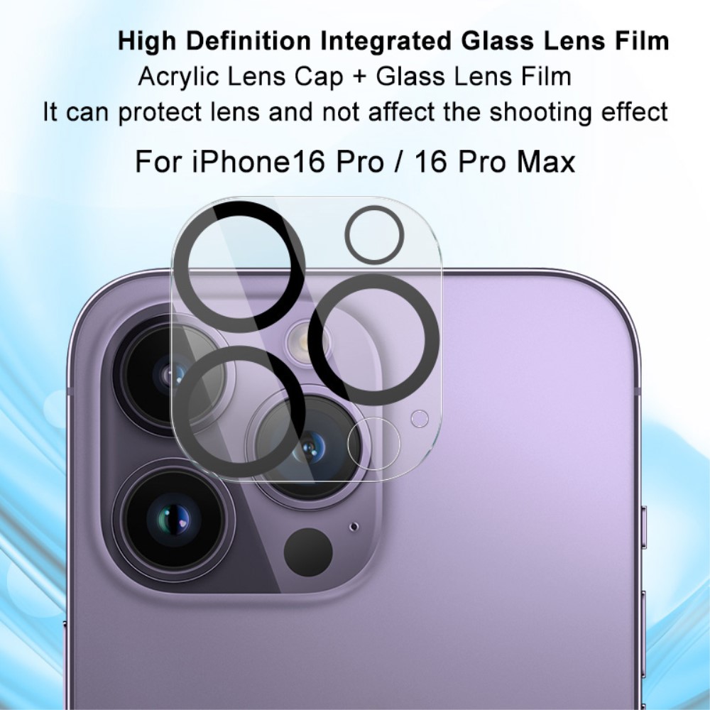 IMAK IMAK iPhone 16 Pro/16 Pro Max Linsskydd Härdat Glas