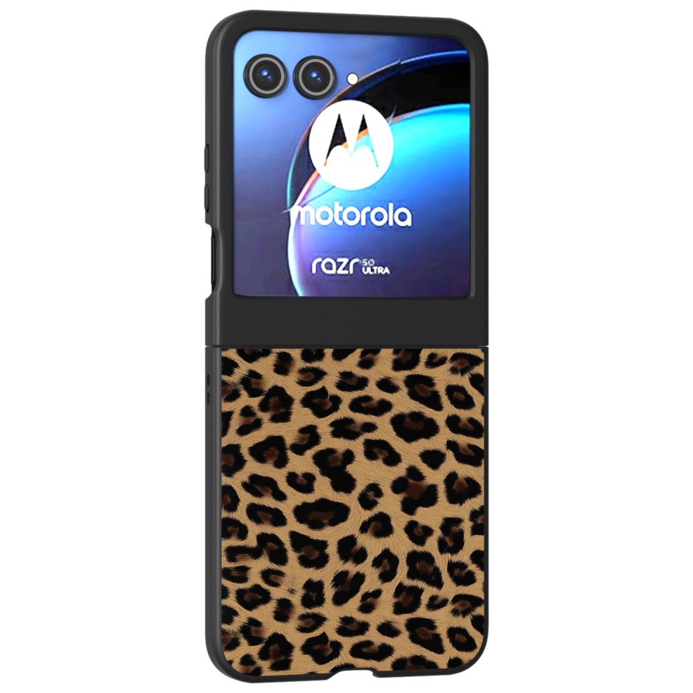  Motorola Razr 60 / 50 5G Mobilskal Leopard Mönster
