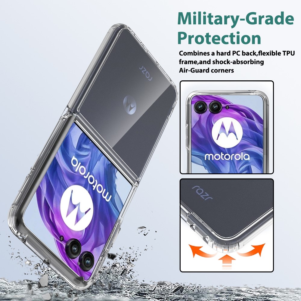 Motorola Razr 50 Ultra 5G Mobilskal TPU/Akryl Transparent