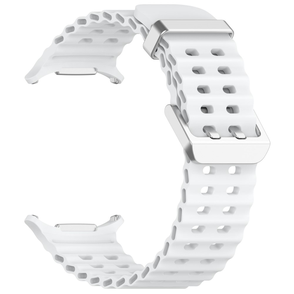  Galaxy Watch Ultra (2025) / 47 mm Armband Wave Design Vit