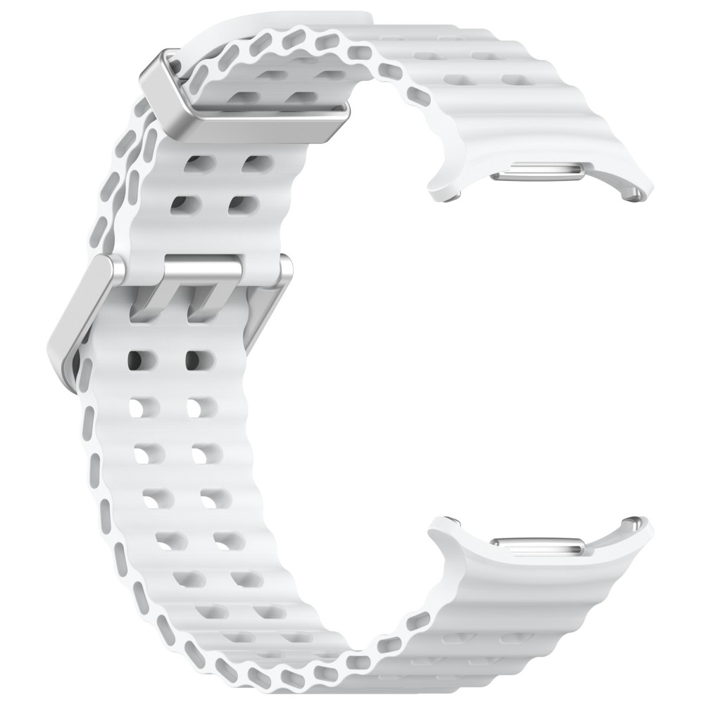  Galaxy Watch Ultra (2025) / 47 mm Armband Wave Design Vit