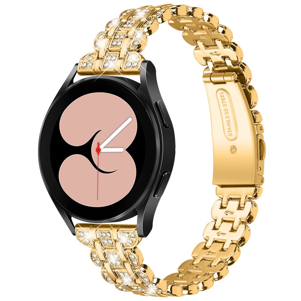  Galaxy Watch FE 40 mm Armband Metall Bling Guld