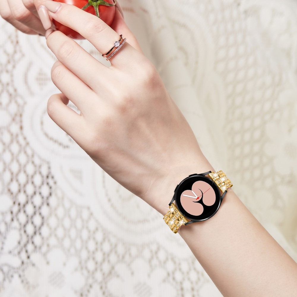  Galaxy Watch FE 40 mm Armband Metall Bling Guld