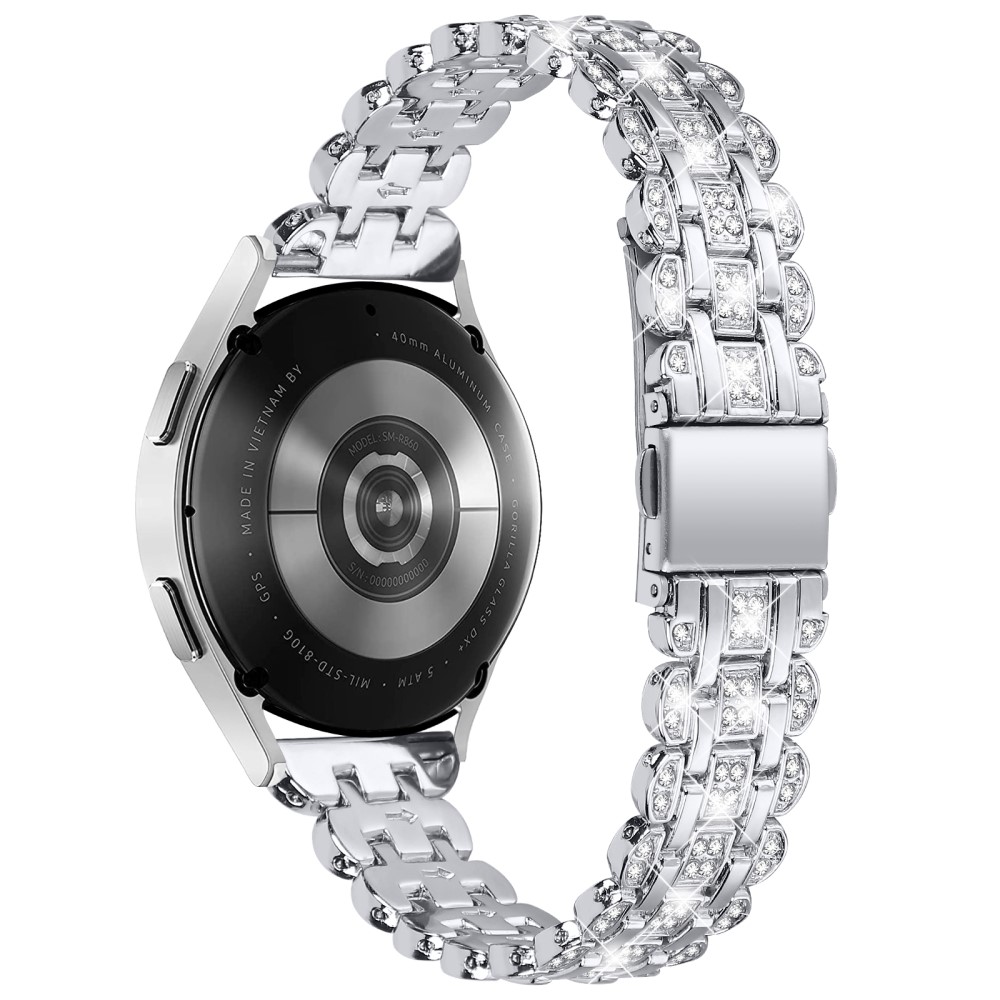 Galaxy Watch FE 40 mm Armband Metall Bling Silver