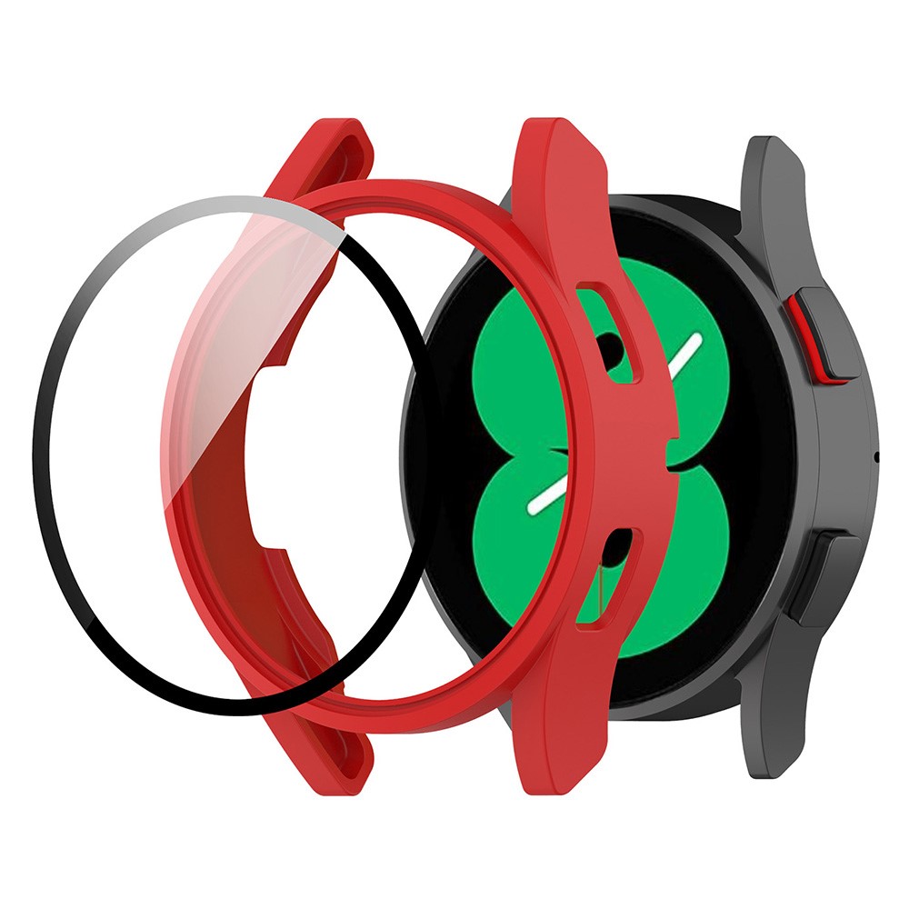  Galaxy Watch FE 4 40 mm Skal Med Skärmskydd Röd