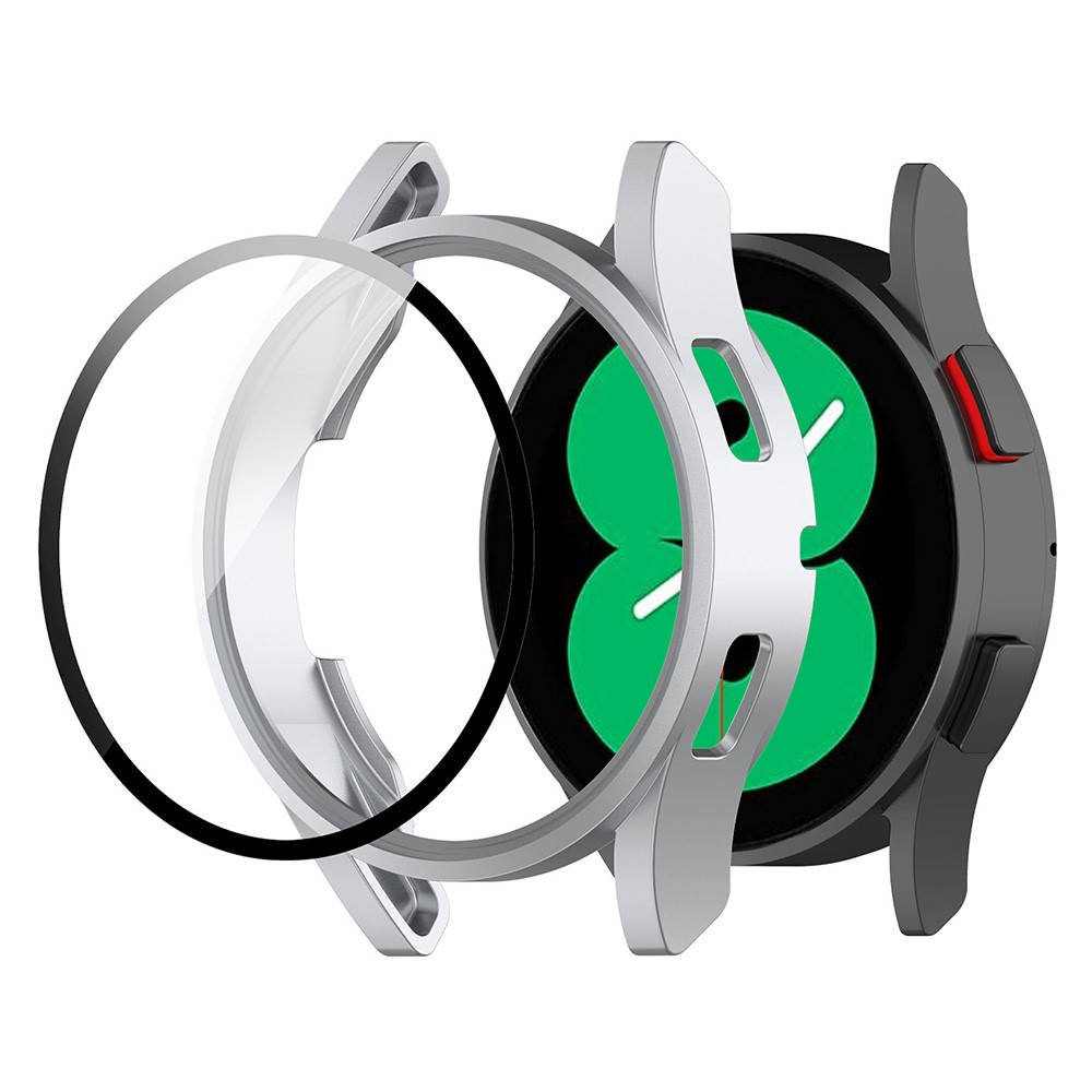  Galaxy Watch FE/4 40 mm Skal Med Skärmskydd Mörk Silver