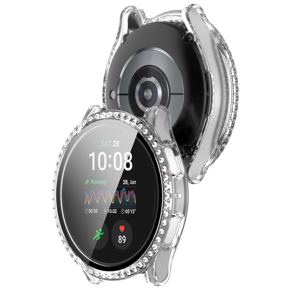  Galaxy Watch 7 40 mm Skal Med Skärmskydd Strass Transparent