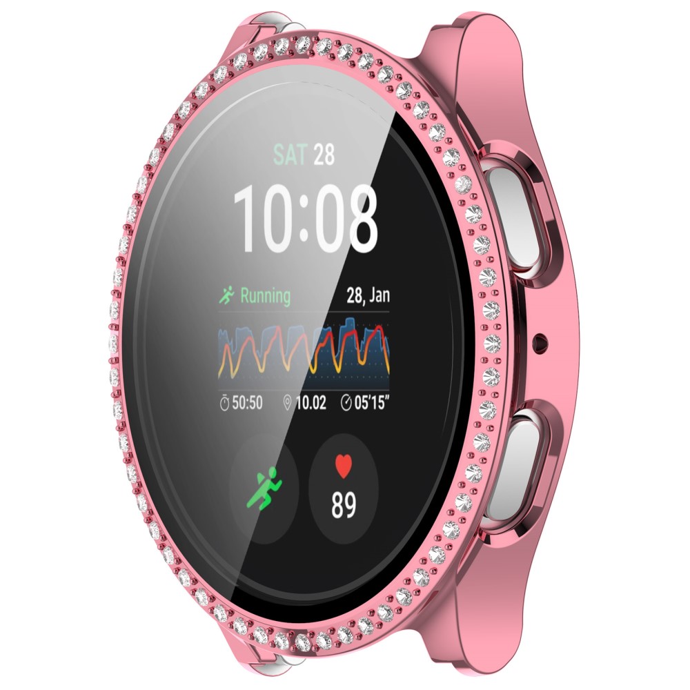  Galaxy Watch 7 44 mm Skal Med Skärmskyddd Strass Rosa