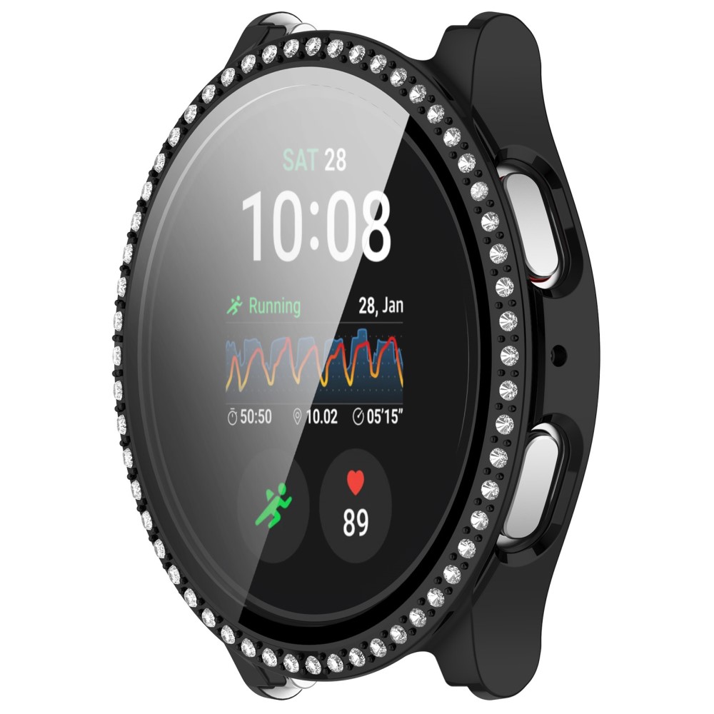  Galaxy Watch 7 44 mm Skal Med Skärmskydd Strass Svart