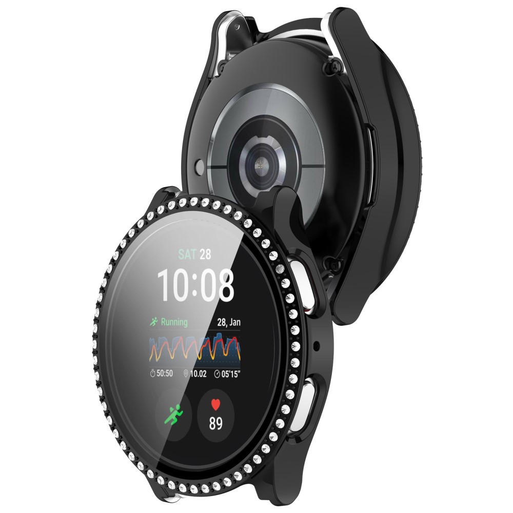  Galaxy Watch 7 44 mm Skal Med Skärmskydd Strass Svart