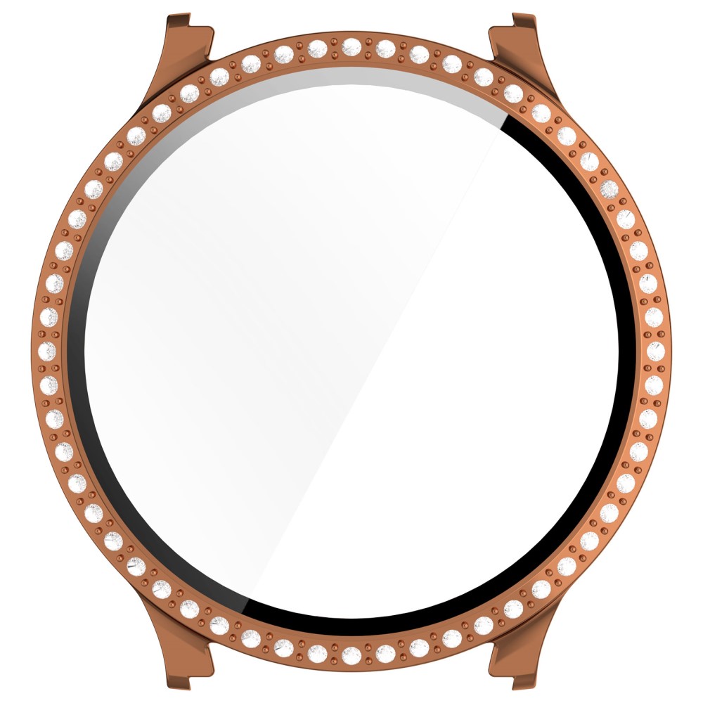  Galaxy Watch 7 44 mm Skal Med Skärmskydd Strass Roséguld