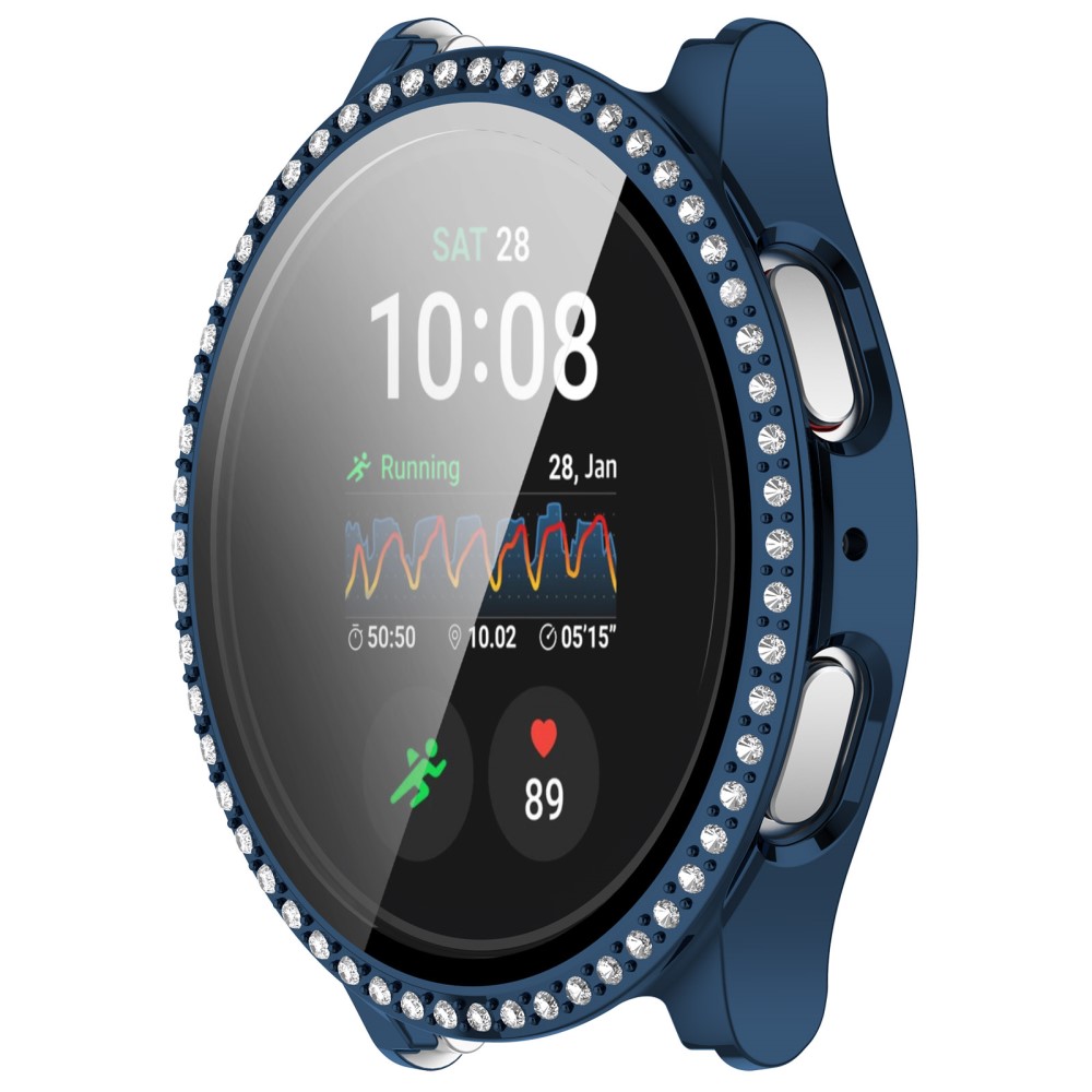  Galaxy Watch 7 44 mm Skal Med Skärmskydd Strass Mörk Blå