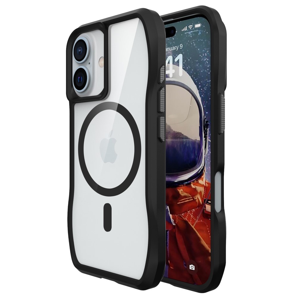  iPhone 16 Plus Skal MagsSafe Hyrbid Svart