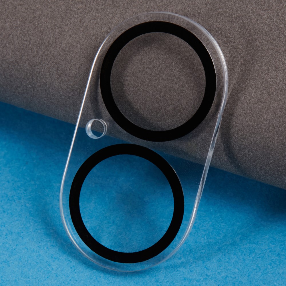  iPhone 16 Plus/16 Linsskydd Härdat Glas Black Rings