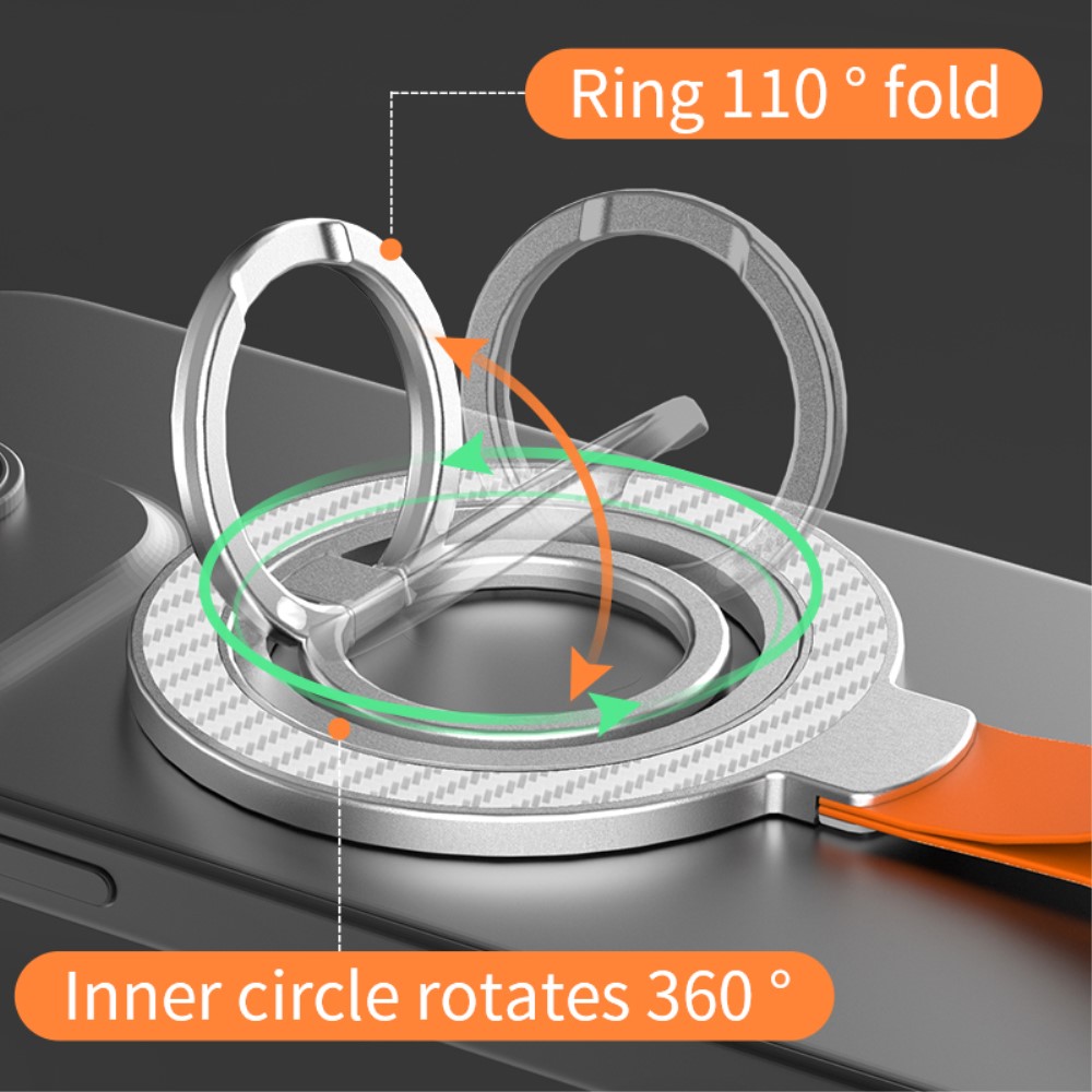  MagSafe Magnetisk Ring Hållare/Stativ Svart