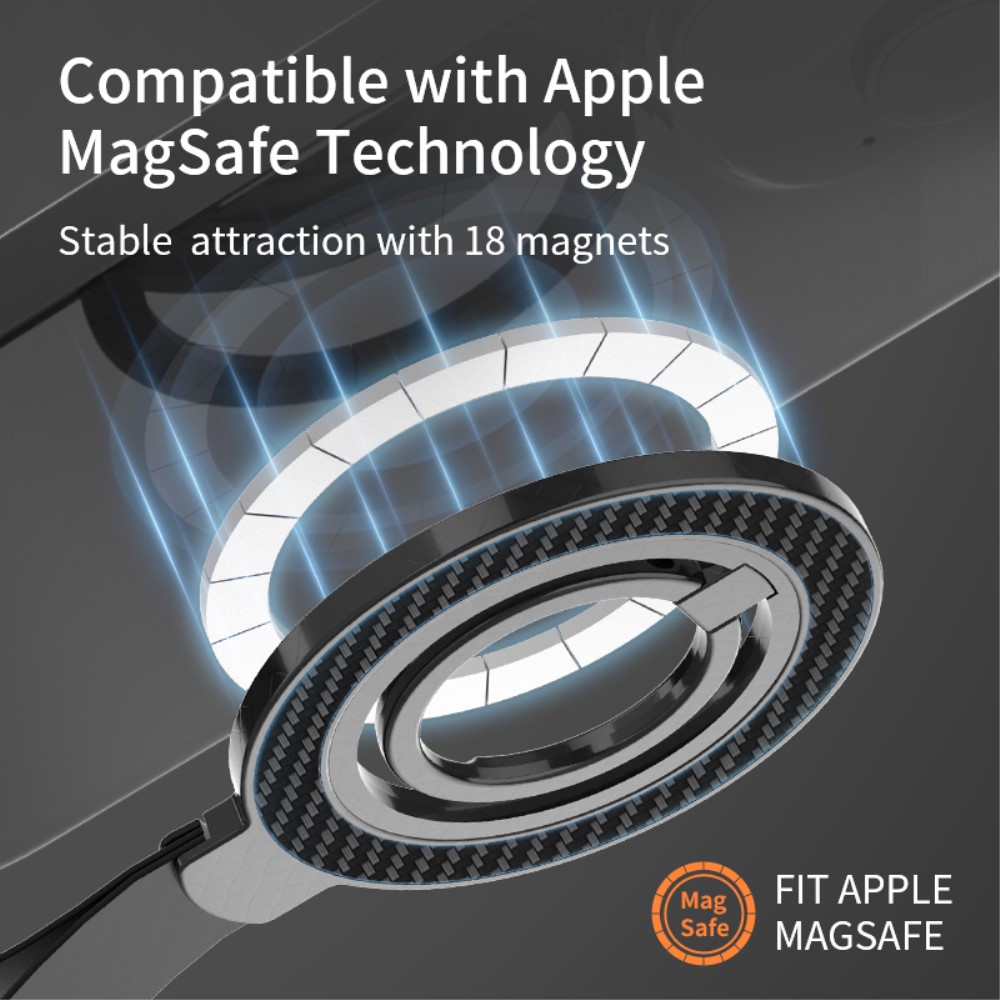  MagSafe Magnetisk Ring Hållare/Stativ Vit