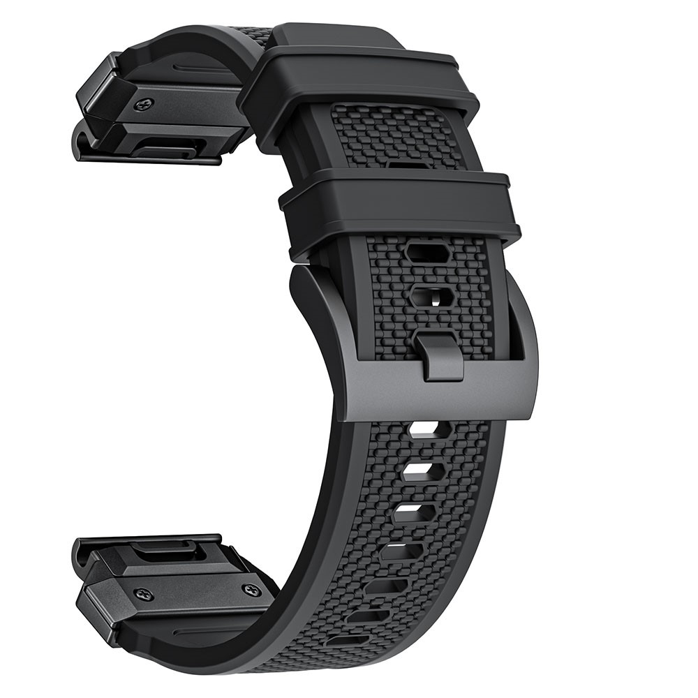  Fenix 5/5X/6X/7X 26 mm Klockarmband Robust Svart