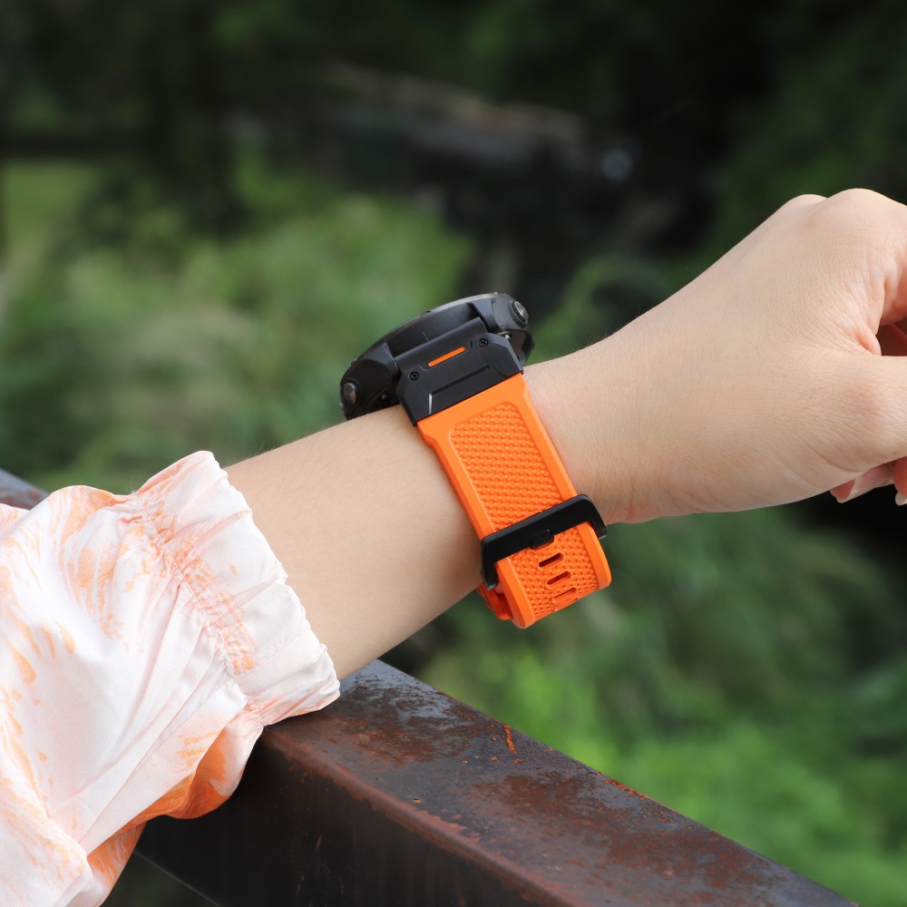  Fenix 5/5X/6X/7X 26 mm Klockarmband Robust Orange