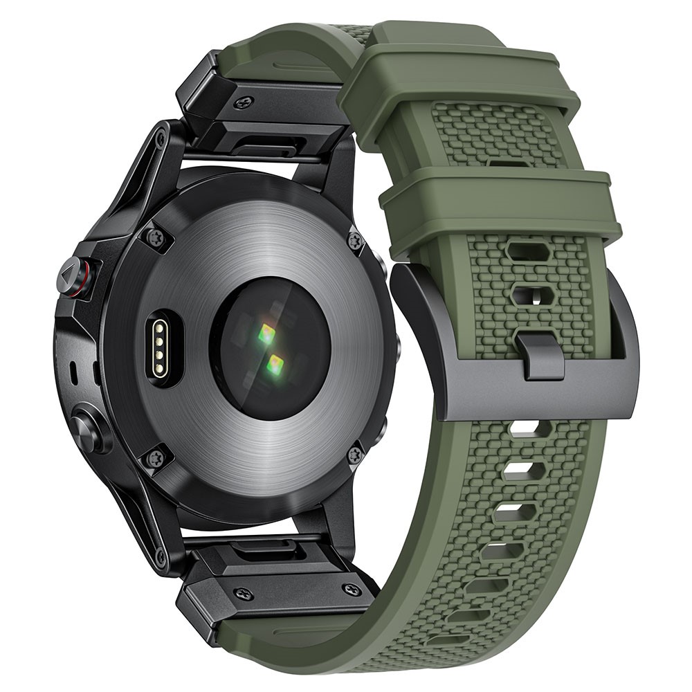  Fenix 5/5X/6X/7X 26 mm Klockarmband Robust Grön