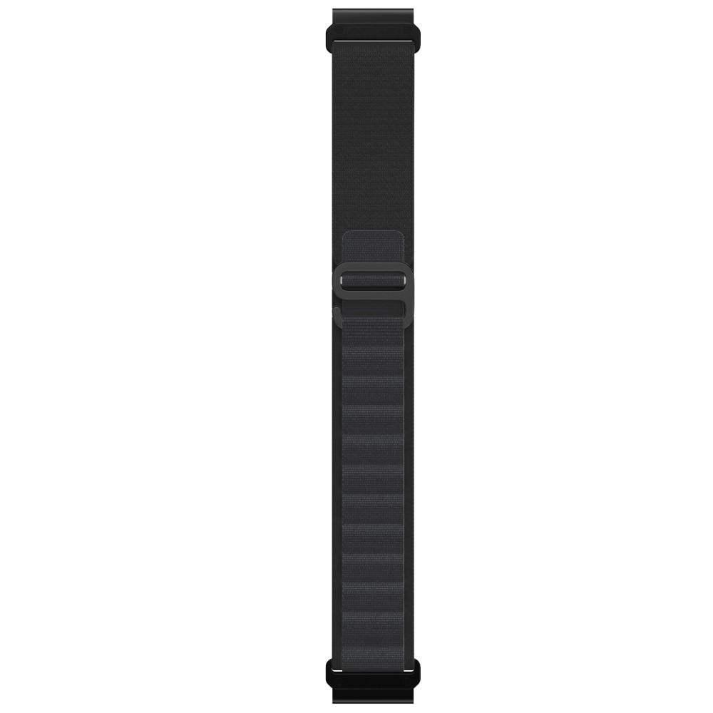  Klockarmband 26 mm Justerbart Nylon Svart