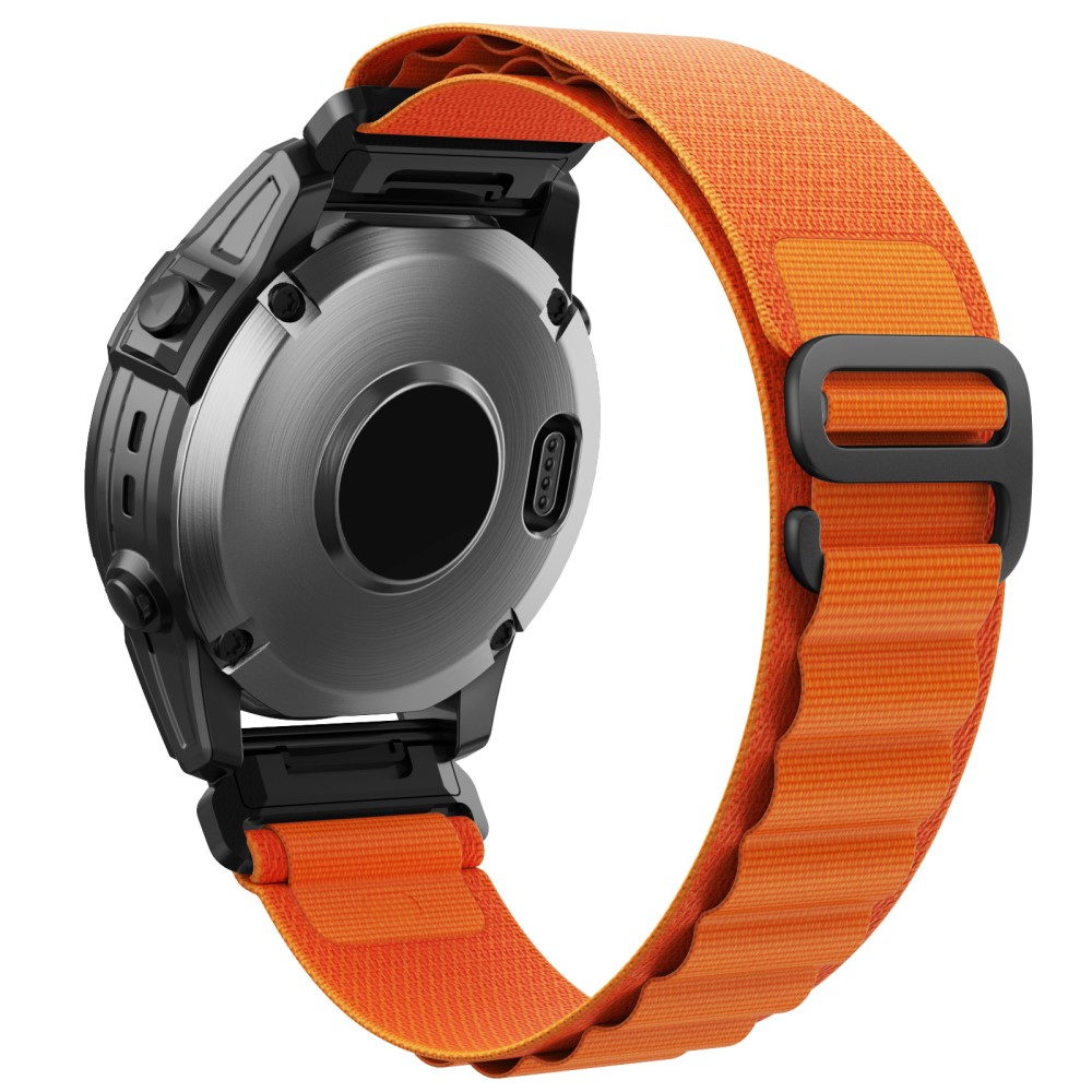  Klockarmband 26 mm Justerbart Nylon Orange