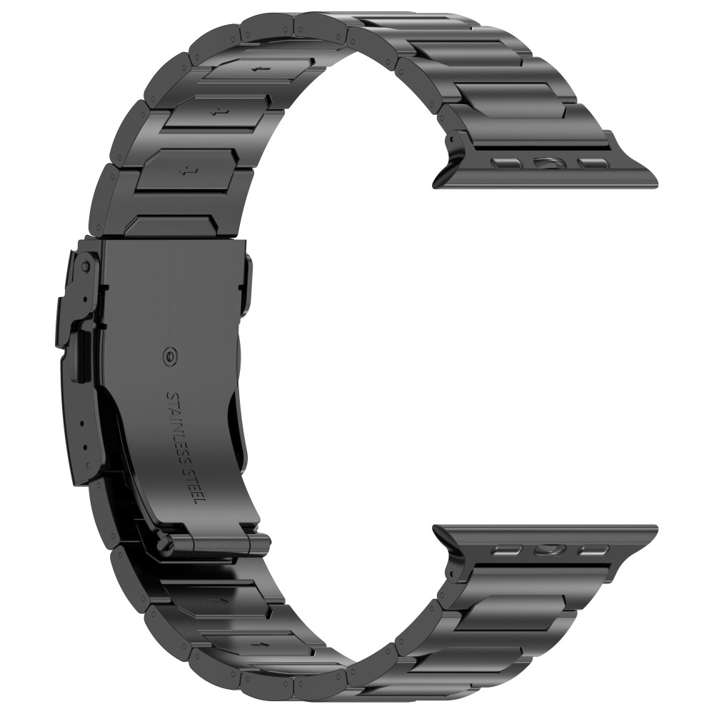  Apple Watch 42/44/45/46/49 mm Armband Metall Svart