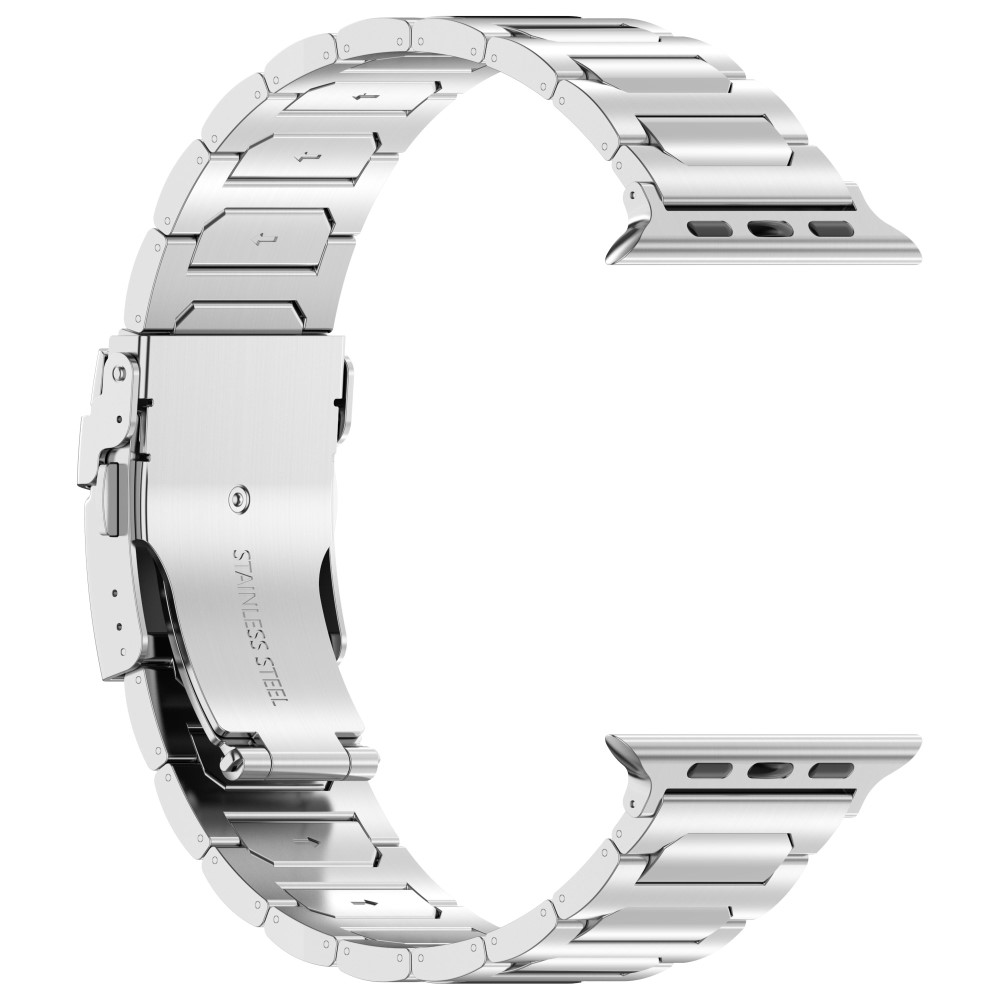  Apple Watch 42/44/45/46/49 mm Armband Metall Silver