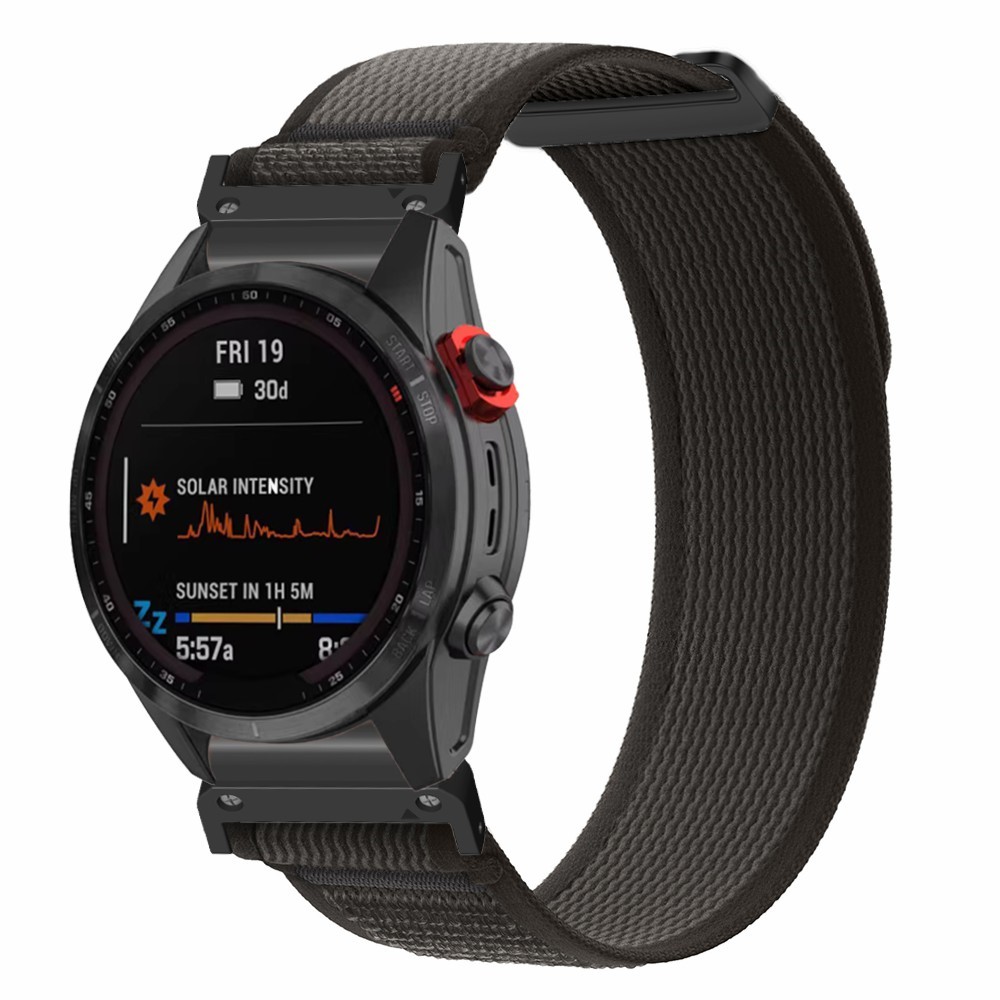  Klockarmband 26 mm Nylon Loop Svart