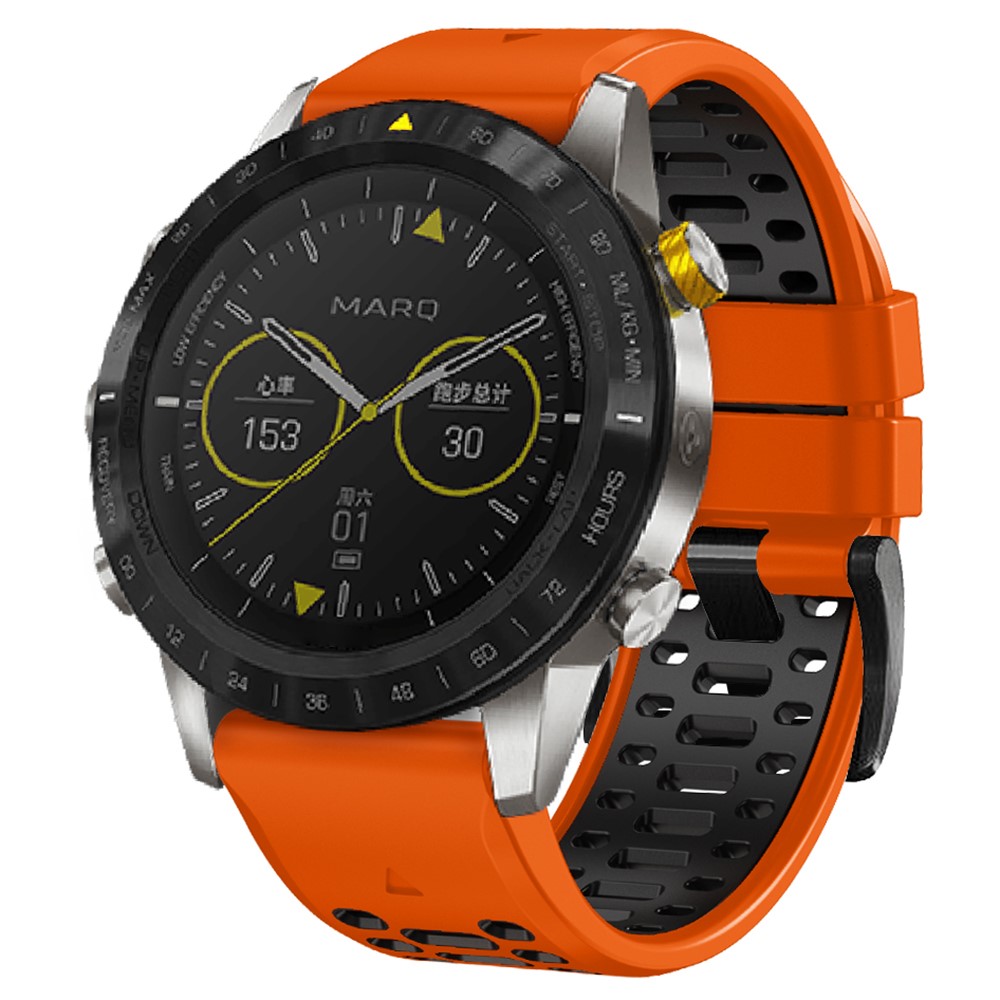  Klockarmband 26 mm Dual-Color Robust Orange/Svart