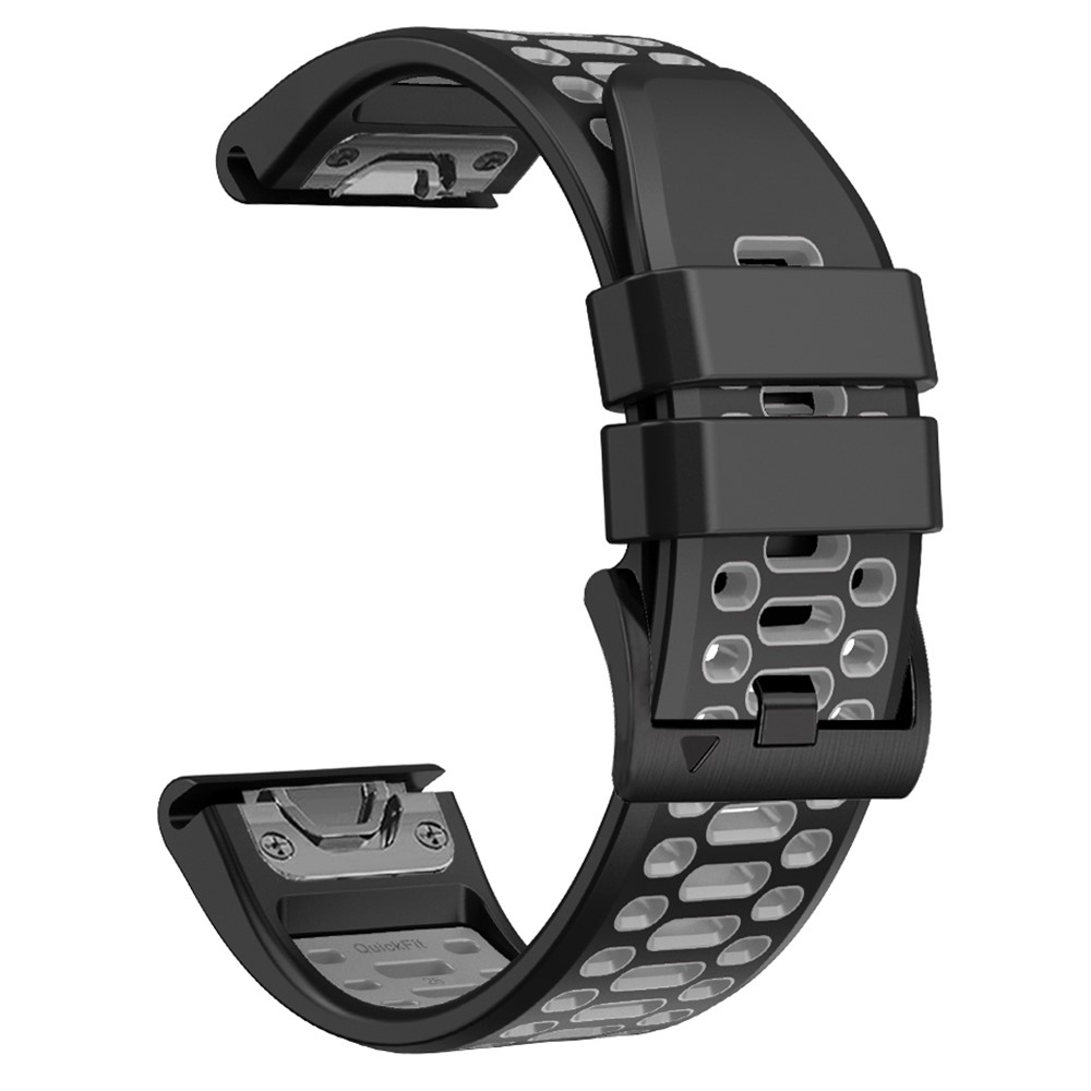  Klockarmband 26 mm Dual-Color Robust Svart/Grå