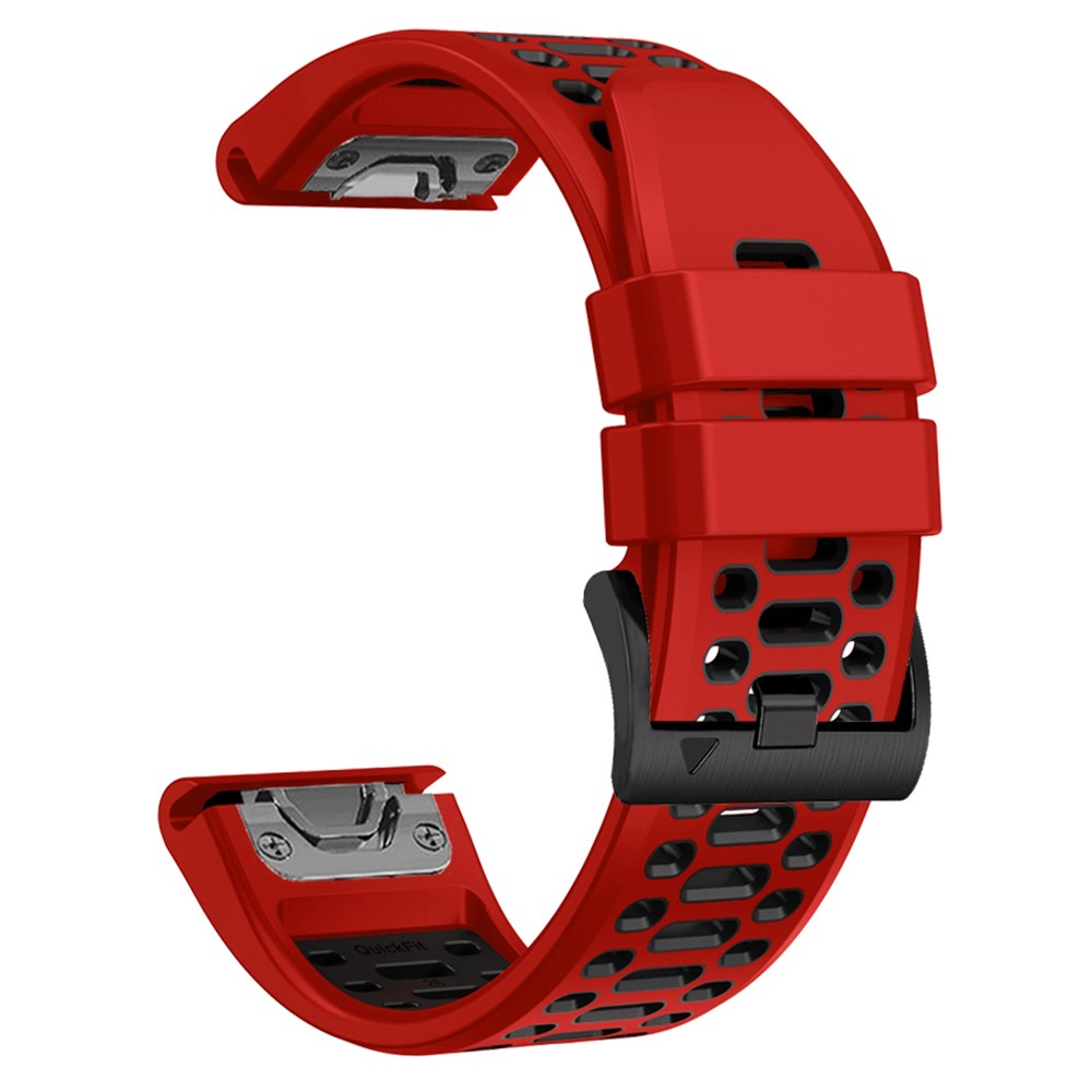  Klockarmband 26 mm Dual-Color Robust Röd/Svart