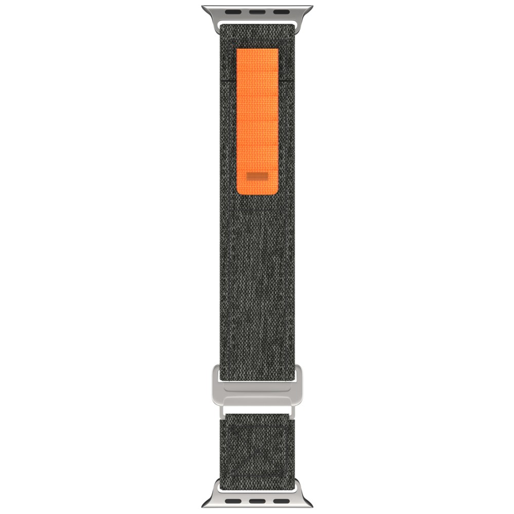  Apple Watch 38/40/41/42 mm Armband Justerbart Nylon Svart