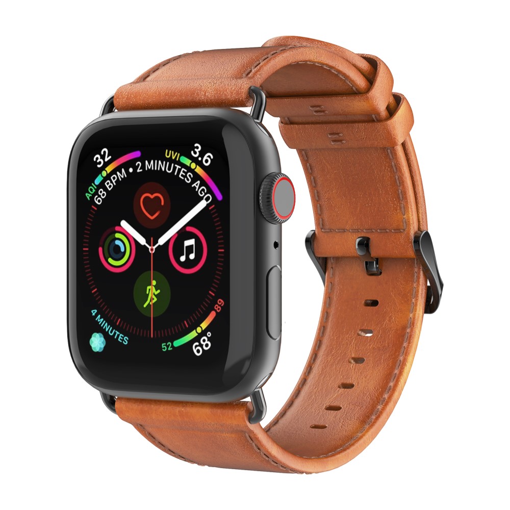 DUX DUCIS DUX DUCIS Apple Watch 38/40/41/42 mm Klockarmband Äkta Läder Brun