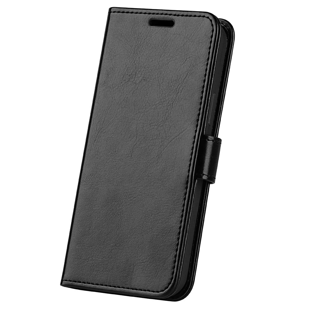  iPhone 16 Pro Max Fodral Läder Svart