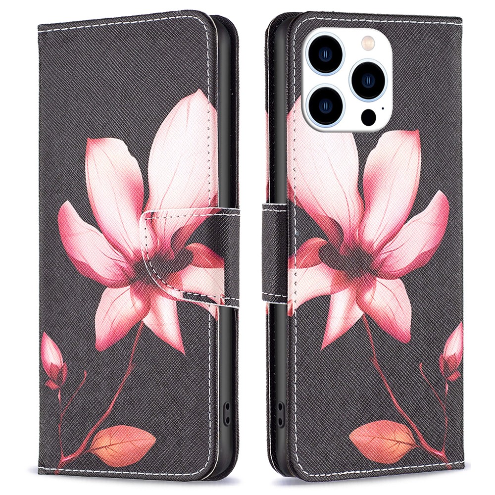  iPhone 16 Pro Max Fodral Med Tryck Blomma