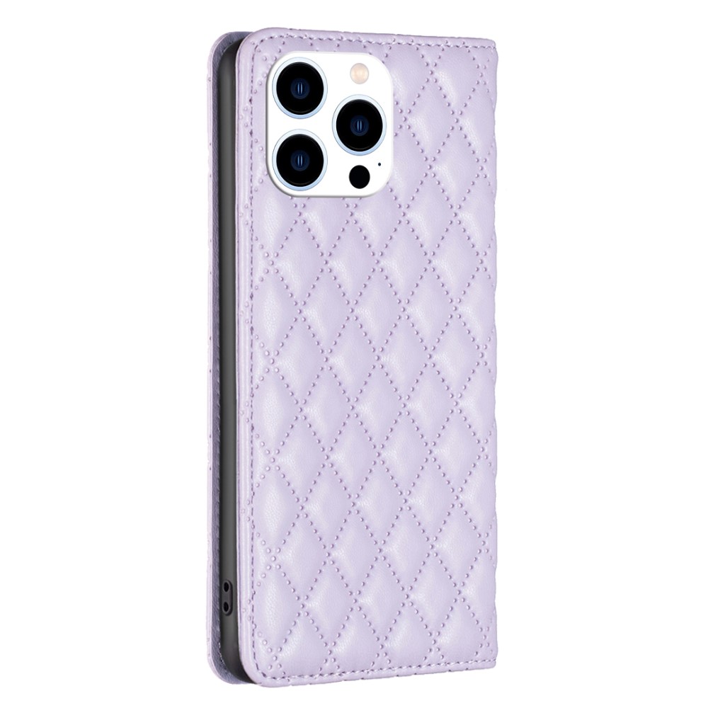  iPhone 16 Pro Max Fodral Diamond Flip Lila