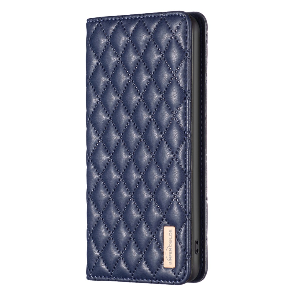 BINFEN BINFEN iPhone 16 Pro Max Fodral Diamond Flip Mörk Blå