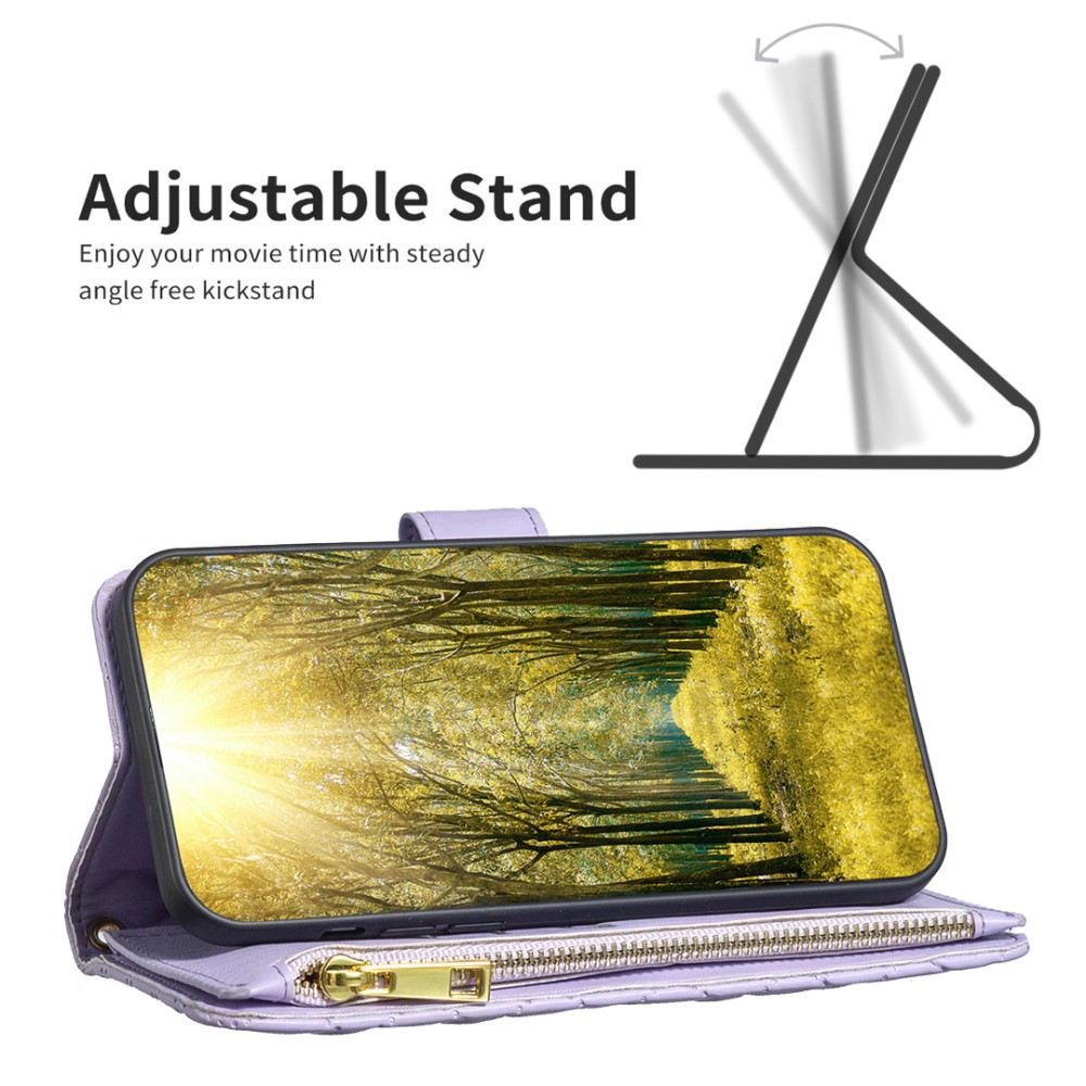 BINFEN BINFEN iPhone 16 Pro Max Fodral Diamond Multifunktionell Lila