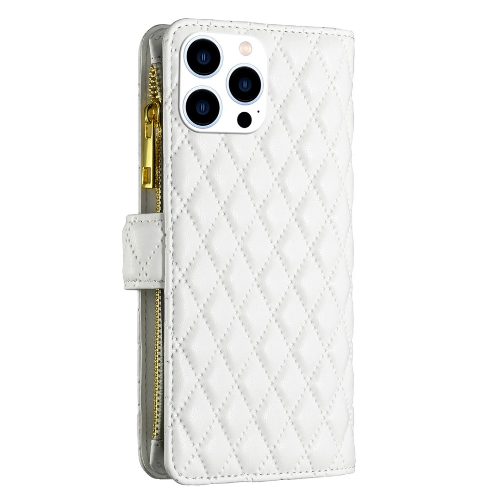 BINFEN BINFEN iPhone 16 Pro Max Fodral Diamond Multifunktionell Vit