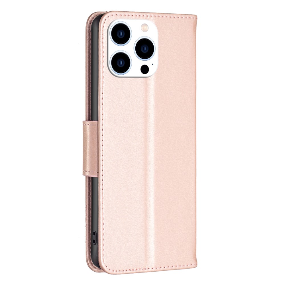  iPhone 16 Pro Max Fodral Med Fjäril Tryck Roséguld