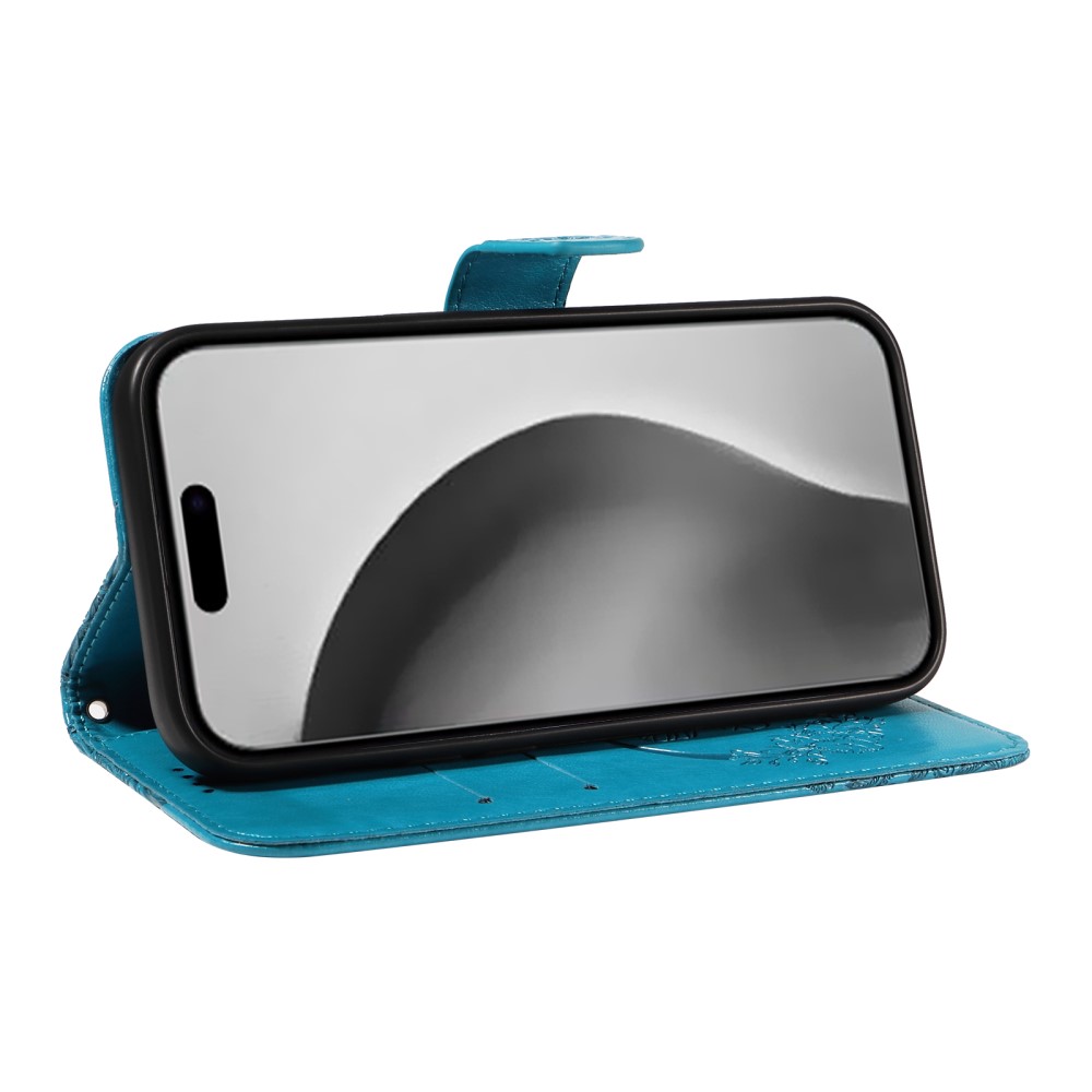  iPhone 16 Pro Max Fodral Fjäril Tryck Blå