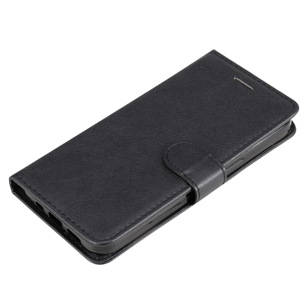  iPhone 16 Pro Max Fodral Läder Svart