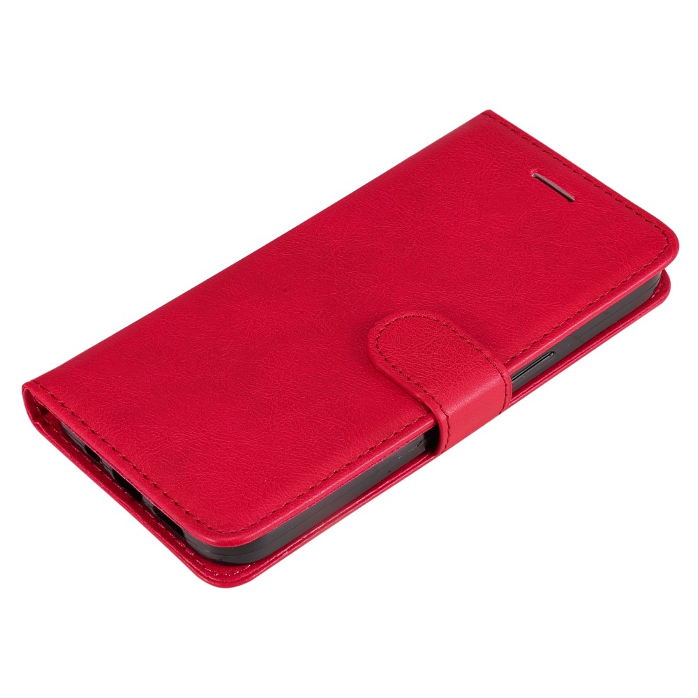  iPhone 16 Pro Max Fodral Läder Röd